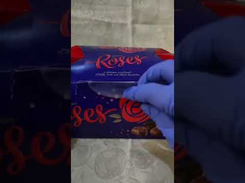 Opening Box of Cadbury Roses Chocolate!🍫🌈#shorts #asmr #viral #chocolate #yummy #cadbury #satisfying