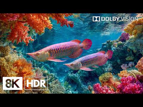 Epic Deep Blue Creatures in 8K HDR | Dolby Vision™