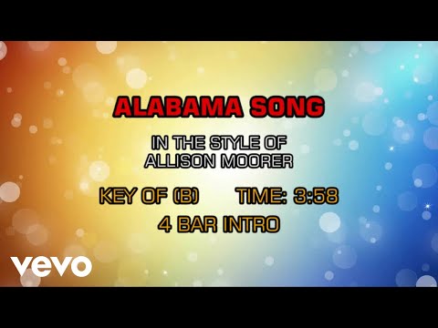 Alabama Song - Allison Moorer