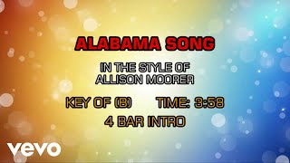Allison Moorer - Alabama Song (Karaoke)