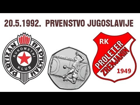 HANDBALL 1992 RK PARTIZAN RK PROLETER ГАНДБОЛ BALONMANO