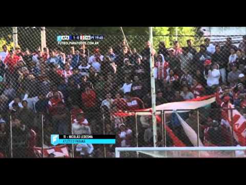Gol de Ledesma. Atl. Paraná 1 - Chacarita 0. Fecha 13. Primera B Nacional 2015. FPT.