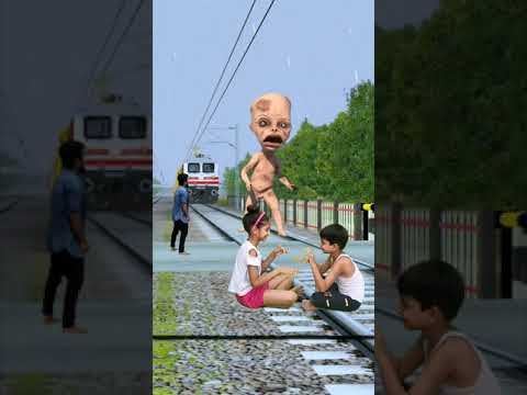 13 October 2021 | Train vfx funny magic video | Kinemaster editing | By Ayan mechanic