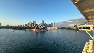 P&O Pacific Adventure sailing back into Sydney at Sunrise - 15th December 2023