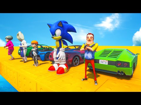 Scary Teacher 3D Racing - Tani hate Ice Cream Racing w Superheroes  Funny Animation Ep.24