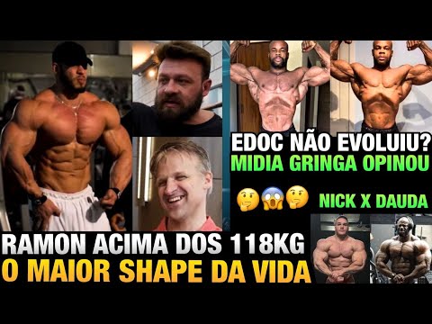 RAMON BATE MAIS DE 118 KG E ESTÁ ENORME RUMO AO OLYMPIA + EDOC VIRA ASSUNTO NA MÍDIA GRINGA E MAIS