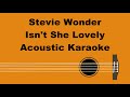Stevie Wonder - Isn't She Lovely (Acoustic Karaoke)