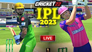 IPL 2023 RCB vs RR T20 Match - Cricket 22 Live - RtxVivek