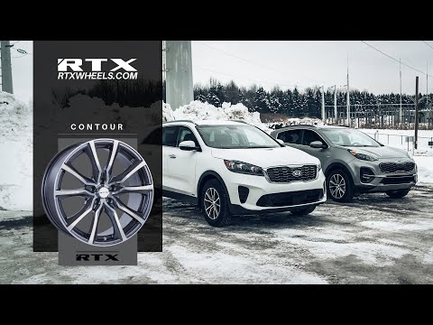 Kia Sorento and Sportage on RTX Contour Gunmetal Machined | RTX Wheels