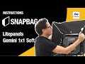How to Mount the SNAPBAG® onto the Litepanels Gemini 1x1 (Soft & Hard)