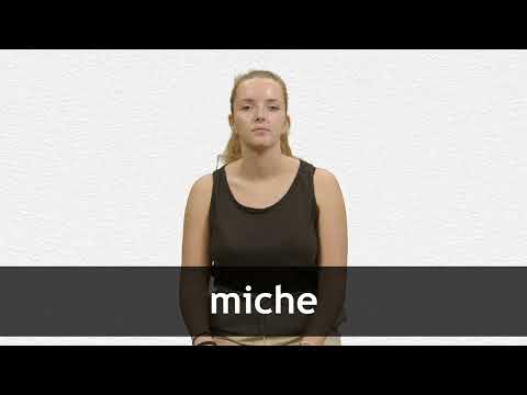 How to pronounce MICHE in French