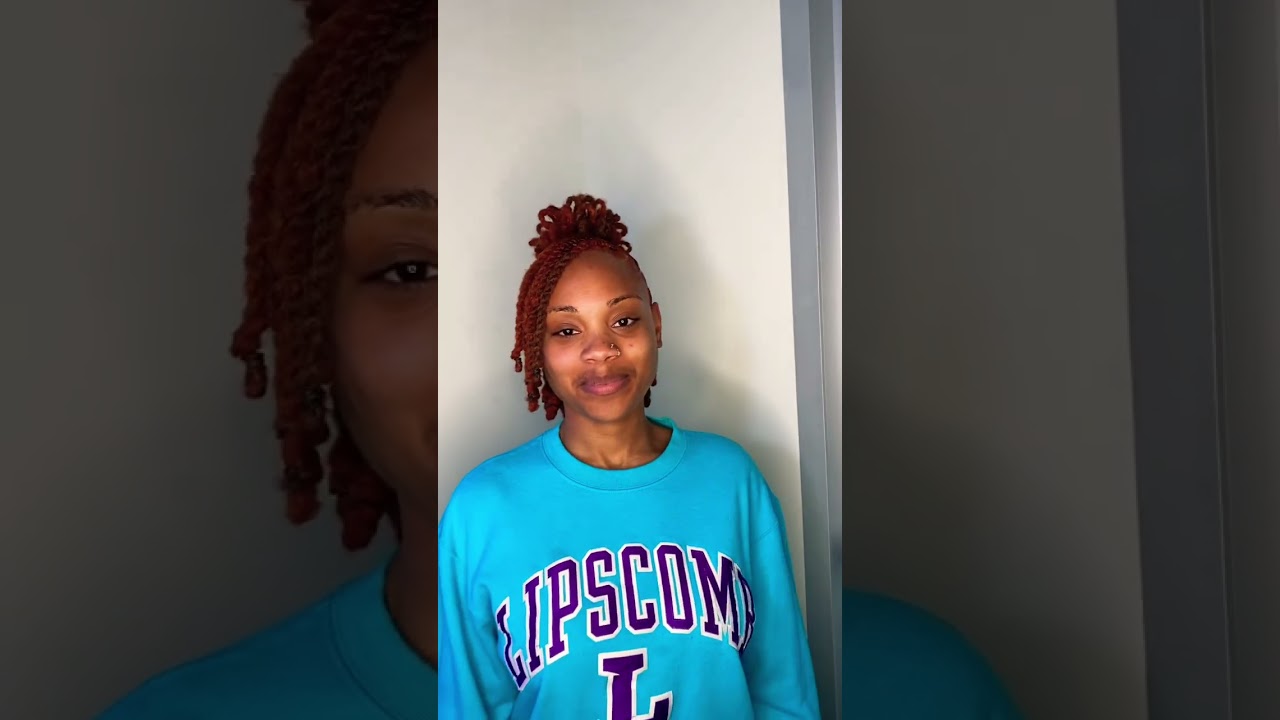 Fresh color w style! Two styles in one, two strands with petal bun 🌸