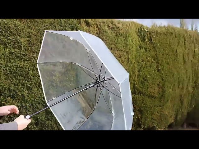 Vídeo relacionado con Kids Euroswan Paraguas de campana transparente de 48,26 cm, manual del Real Madrid FC, multicolor, Talla única