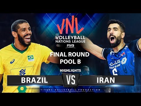 Волейбол Brazil vs Iran | Highlights | Final Round Pool B | Men's VNL 2019