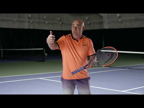 Elevate Your Tennis Game: Learn from Champion Andre Agassi : Backhand Body Position