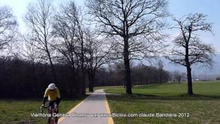 preview picture of video 'A bicyclette sur la Viarhôna de Genève à la plaine en 2012'