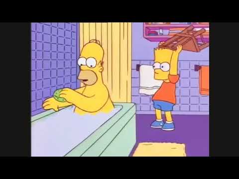 The Simpsons‼️‼️Bart Hits Michael Jackson With a Chair💦💦