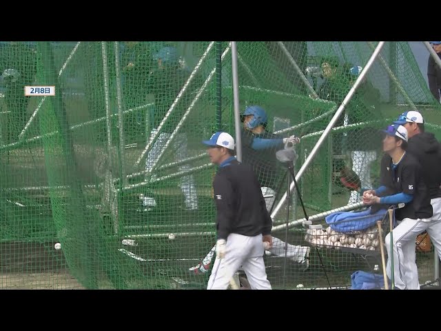 【春季キャンプ】ファイターズ・野村佑希がフリー打撃でパワーを見せつける!!  2025年2月9日 北海道日本ハムファイターズ