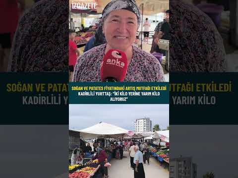Soğan ve patates fiyatındaki artış mutfağı etkiledi #ekonomi #soğan #patates
