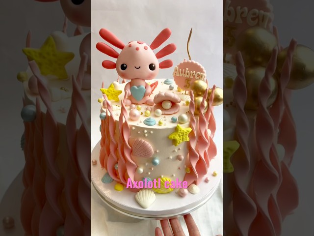 Vídeo relacionado con figura de ajolote decoraciones para pasteles temática oceánica submarina artículos para fiestas de cumpleaños y babyshowers