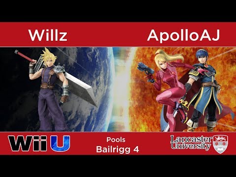 Bailrigg 4 - Willz (Cloud) Vs. ApolloAJ (ZSS, Marth) - Smash U - Pools