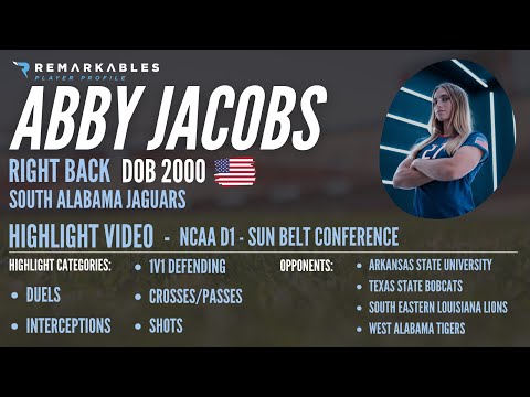 Abby Jacobs - DOB 2000 - Right Back - Soccer Highlights - NCAA D1 Sun Belt Conference
