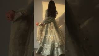 Pistachio Green Organza Bridal Maxi Suit - Video 1