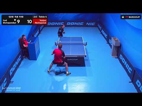 16:45 Yurii Shchepanskyi - Vadym Nechyporuk 20.08.2023 TT Euro.Cup Ukraine Star. TABLE 4