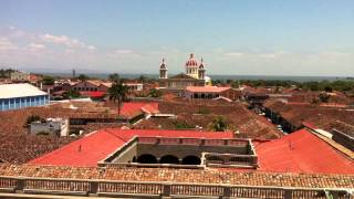 preview picture of video 'Granada Day Trip - Top Of The Iglesia La Merced Church -  Nicaragua - 22nd March 2014'