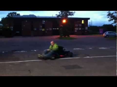 Suzuki GSX 750 Powered Go Kart! Smeg Driving!