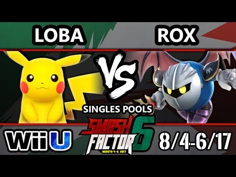 Smash Factor 6 Smash 4 - Rox (Metaknight) vs. Loba (Pikachu) - Smash Wii U