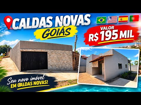 🏠 CASA COM 3 QUARTOS POR APENAS R$ 195 MIL EM CALDAS NOVAS!