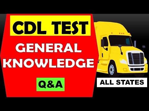CDL Prep Test  - General Knowledge 102 Q&A