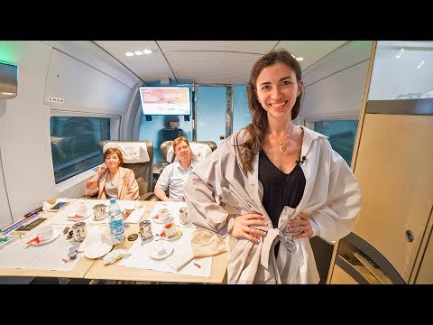 ПОЕЗДА В РОССИИ (ПЕРВЫЙ КЛАСС) - ЕДЕМ ИЗ МОСКВЫ В САНКТ-ПЕТЕРБУРГ
