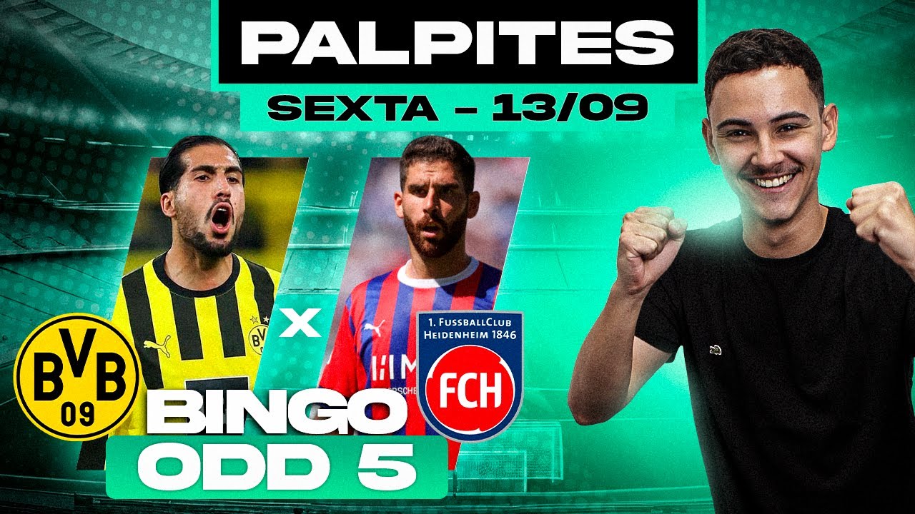 PALPITES E ANÁLISES DIA 13/09 + BINGO - DAVI COUTO