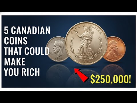 Top 5 Rare Canadian Coins Worth $1 Million+ - Are  You Sitting on Treasure? #valuablecoins #penny