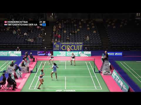 Match point - Honderich / Tsai vs Tirtosentono / Van Der Aar - WD, SF - Scottish Open 2021