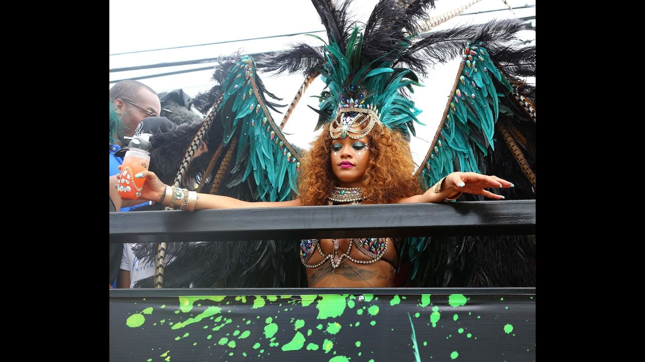 Rihanna at Barbados' annual Kadooment Day parade thumnail