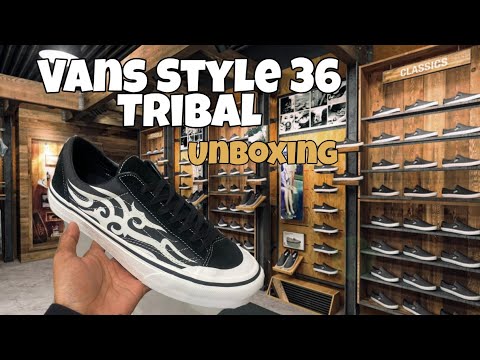 Unboxing Vans Style 36 SF Tribal (ASMR) -No talking/cinematic shot