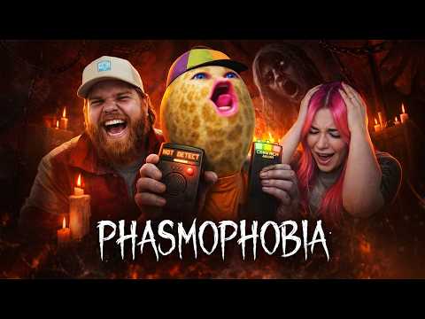 TheBurntPeanut’s FIRST Ghost Hunt w/ Gingy & Hutch | Nightmare Mode (Phasmophobia)