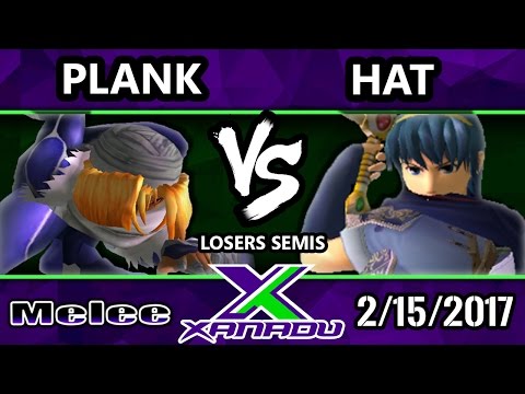 S@X 189 - Plank (Sheik) Vs. Hat (Sheik, Marth) - SSBM Losers Semis - Smash Melee