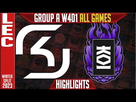 SK vs KOI Highlights ALL GAMES | LEC Winter 2023 Group A W4D1 | SK Gaming vs KOI