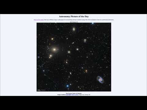 2022 January 29 - The Fornax Cluster of Galaxies
