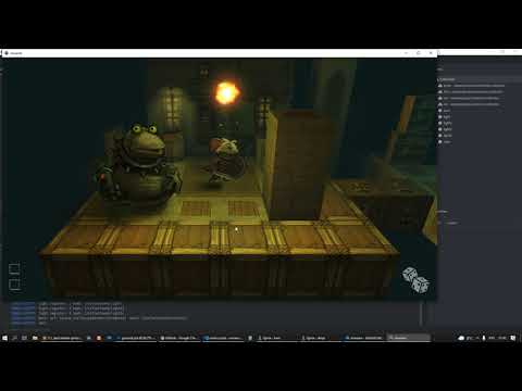 The hero controller + 3d environment. Defold.