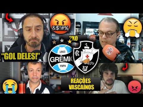 REAÇÕES dos VASCAÍNOS - GRÊMIO 2X0 VASCO - BRASILEIRÃO 2025 - REACT VAMOS RIR DO VASCO!