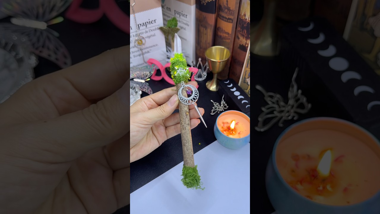 #SpiritualArt #PhurbaPendulum #MagicWand #HandmadeWitchyTools #CrystalMagic #handmade