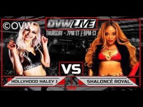 Haley J (c) vs Shalonce Royal / OVW Women's Title Match / OVW Live #1245 / WWE 2K23
