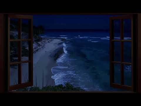 Sleep With Window Open to The Ocean - Deep Sleeping With Relaxing Ocean Sounds txlGT9GLu1Q