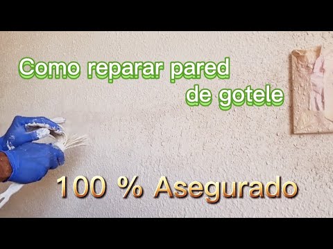 Como reparar una pared de gotele - ESTE TRUCO FUNCIONA!!!! Reparar gotele o estucado