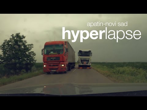 Apatin - Novi Sad brzinom od 850 km/h (Hyperlapse/Drivelape) dashcam pov
